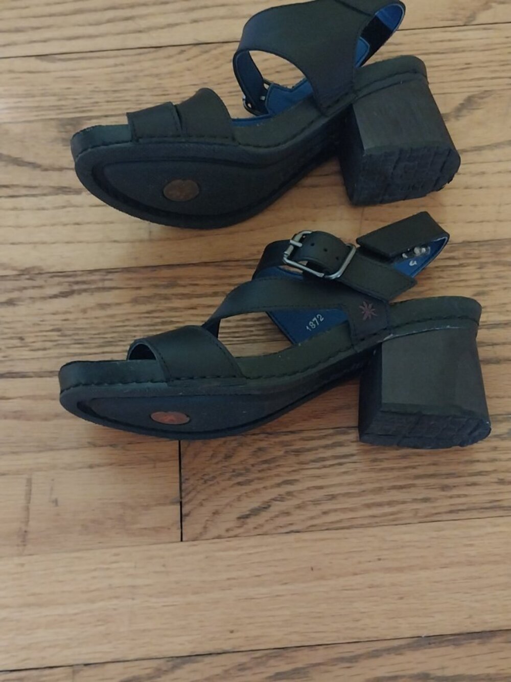 Block Heel Black Sandals The Art Company - Picture 7 of 8